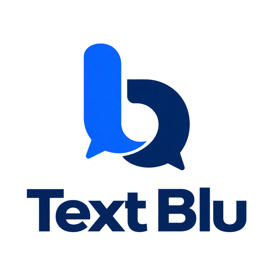 Text Blu logo